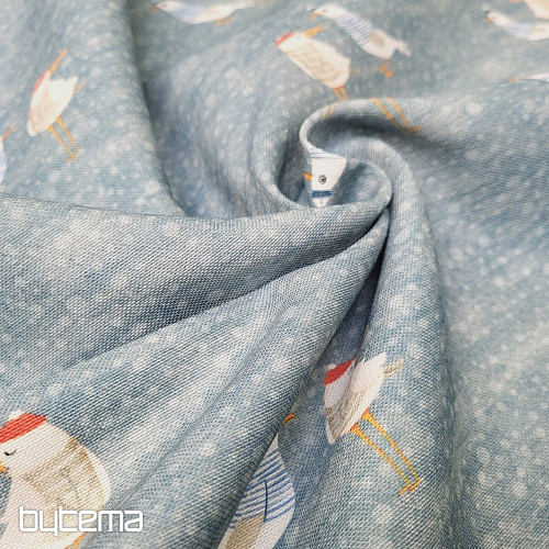 Tissu déco RACKOVÉ turquoise