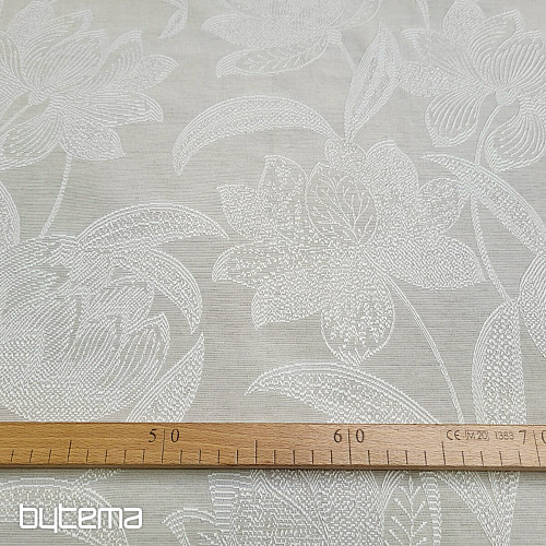 Tissu décoratif NENUFAR naturel