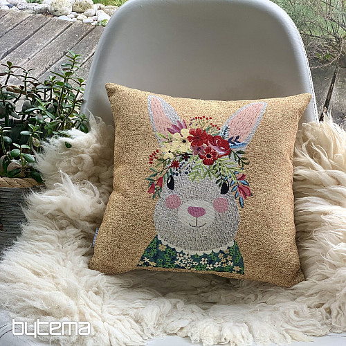 Housse de coussin tapisserie LIEVRE