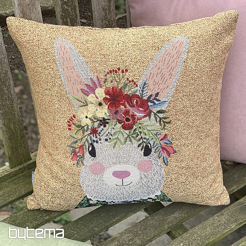 Housse de coussin tapisserie LIEVRE
