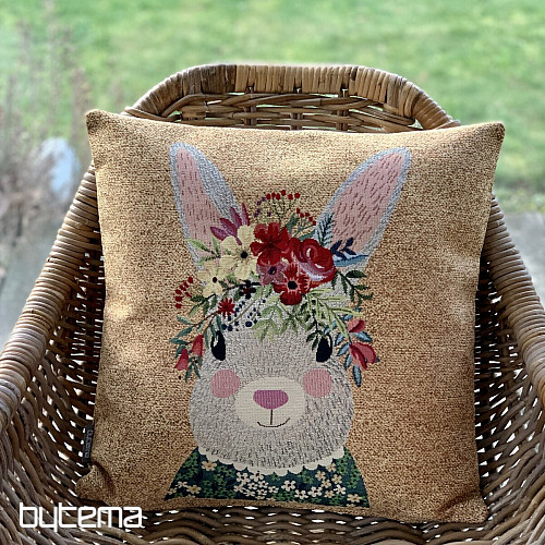 Housse de coussin tapisserie LIEVRE