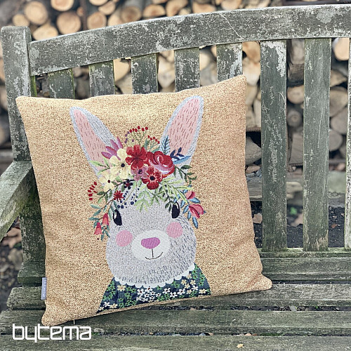 Housse de coussin tapisserie LIEVRE