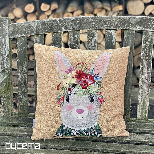 Housse de coussin tapisserie LIEVRE