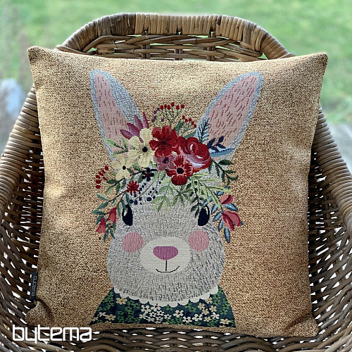 Housse de coussin tapisserie LIEVRE