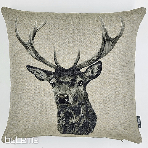 Housse de coussin tapisserie JELEN gris