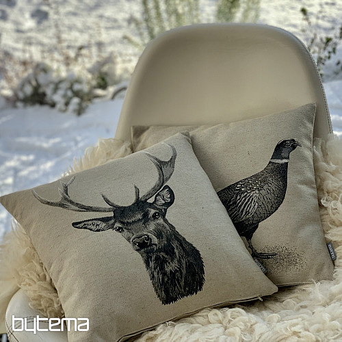 Housse de coussin tapisserie JELEN gris