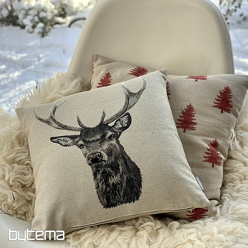 Housse de coussin tapisserie JELEN gris