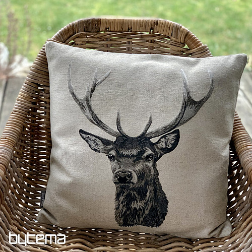 Housse de coussin tapisserie JELEN gris