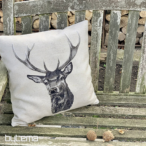 Housse de coussin tapisserie JELEN gris