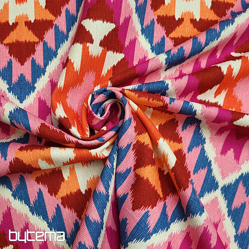 Tissu déco AZTÉK violet