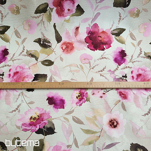 Tissu décoratif ROSIERS