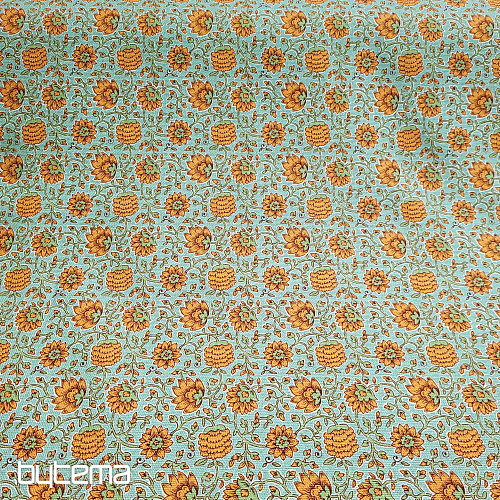 Tissu déco SUMAN turquoise