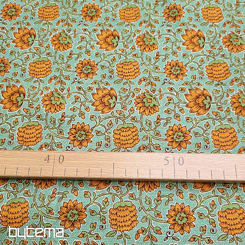 Tissu déco SUMAN turquoise