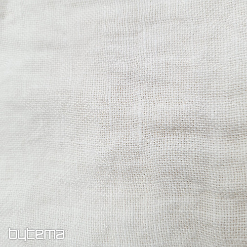 Tissu lin TEINTURE BLANC