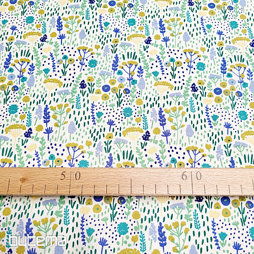 Tissu coton LAVANDE MEADOW