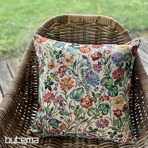 Housse de coussin tapisserie ÉCARLATE