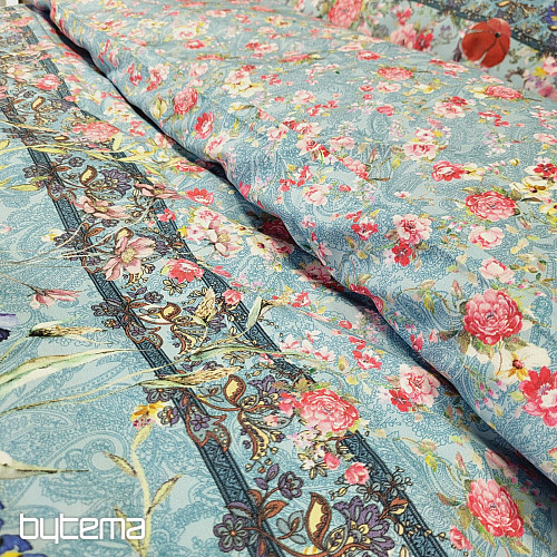 IRISETTE satin de coton de luxe GLAMOUR-K 20 bleu