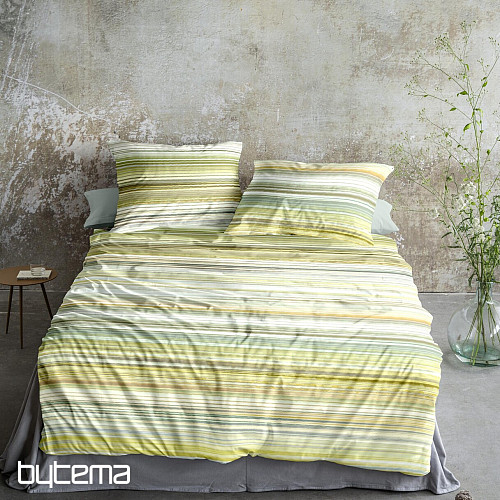 IRISETTE satin de coton luxe MAGIC 30 rayures vert