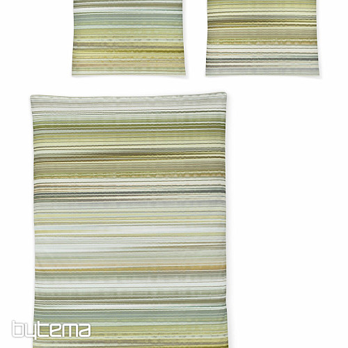 IRISETTE satin de coton luxe MAGIC 30 rayures vert
