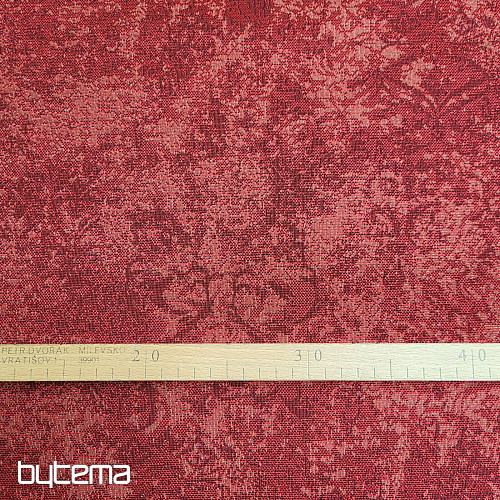 Tissu à tapisserie MARBRE ROUGE