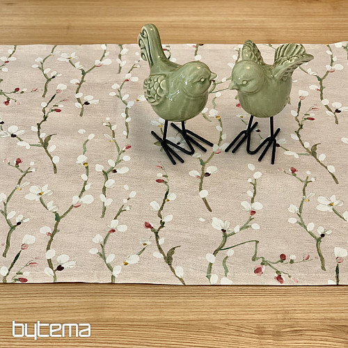 Nappe et châle NOA Twigs petit rose