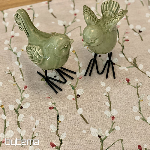 Nappe et châle NOA Twigs petit rose