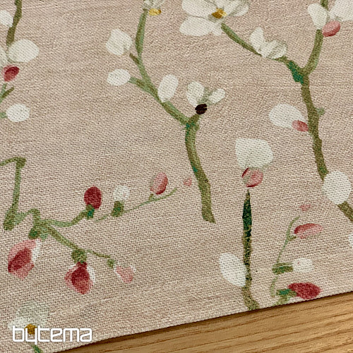 Nappe et châle NOA Twigs petit rose
