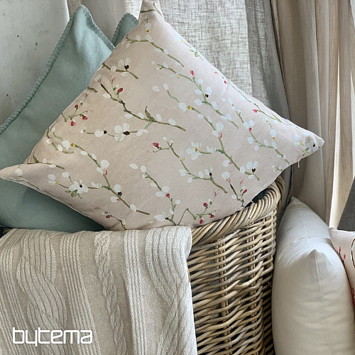 Housse de coussin décorative Brindilles de NOA petit rose
