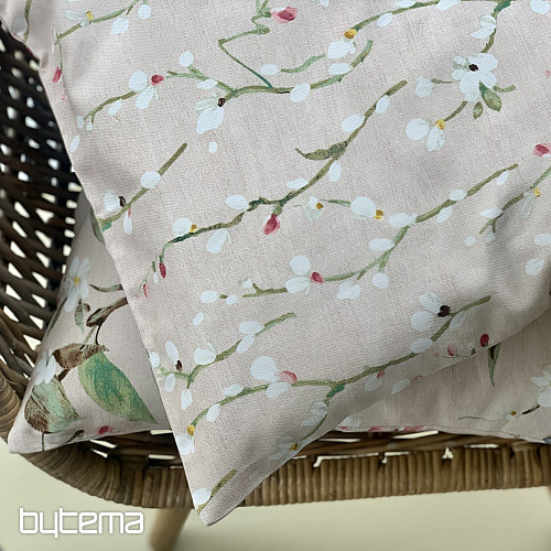 Housse de coussin décorative Brindilles de NOA petit rose