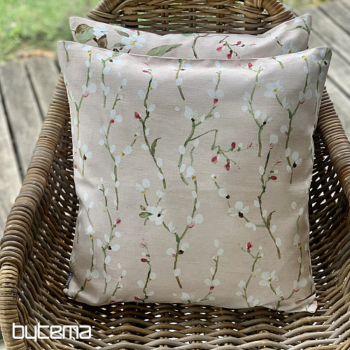 Housse de coussin décorative Brindilles de NOA petit rose