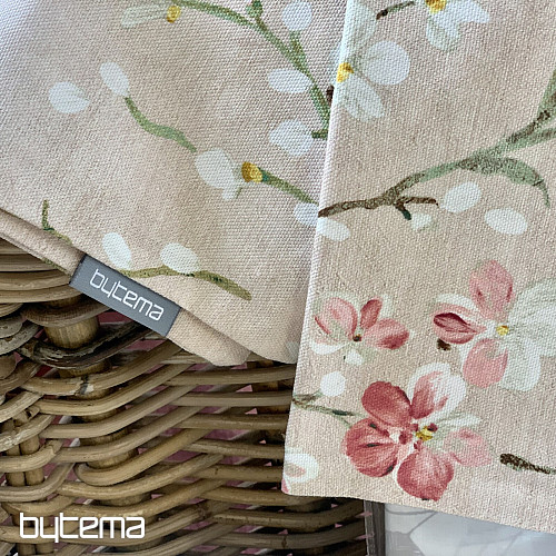 Housse de coussin décorative Brindilles de NOA petit rose
