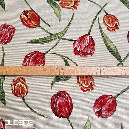 Tissu tapisserie TULIPES III grand motif