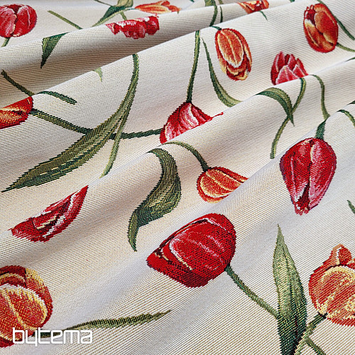 Tissu tapisserie TULIPES III grand motif