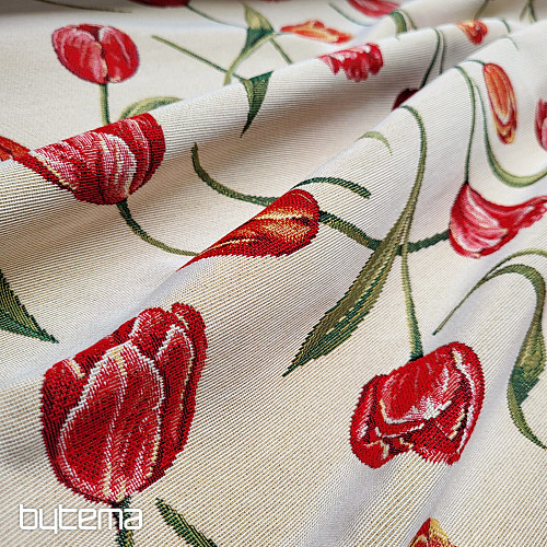Tissu tapisserie TULIPES III grand motif