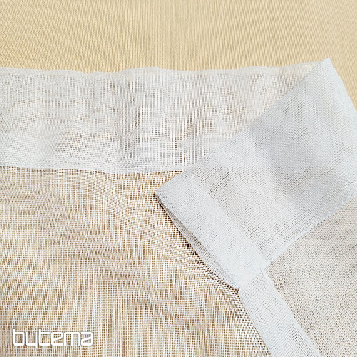 Rideau jacquard fini BLANC
