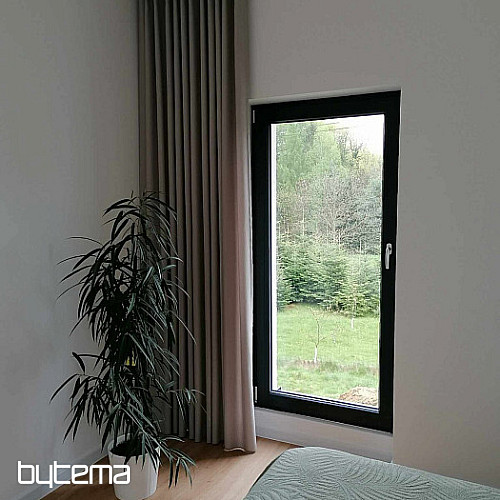 Tissu de décoration design unicolore GERSTER 7650 GRIS 870