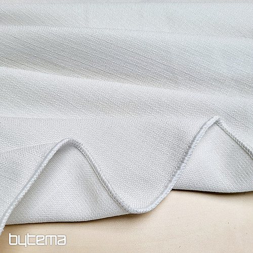Tissu de décoration de créateur unicolore GERSTER 7650 WHITE 02