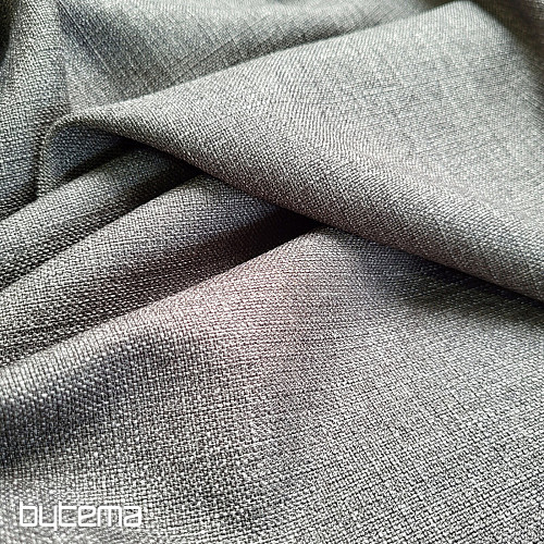 Tissu décoratif design uni GERSTER 7650 THICK GREY 0084