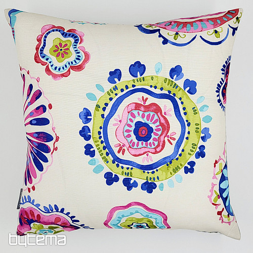 Taie d&#39;oreiller décorative MANDALA et RAYURES