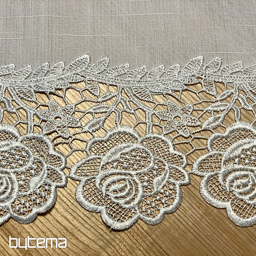 Nappe DENTELLE ROSE BLANCHE