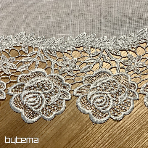 Nappe DENTELLE ROSE BLANCHE
