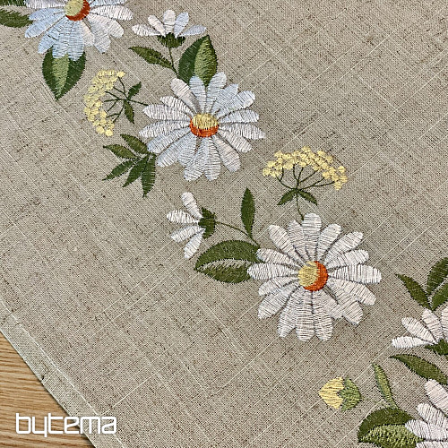 Nappe MARGUERITES BRODÉES