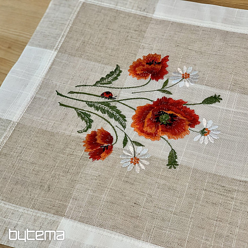 Nappe et écharpe brodées VLCÍ MAKA