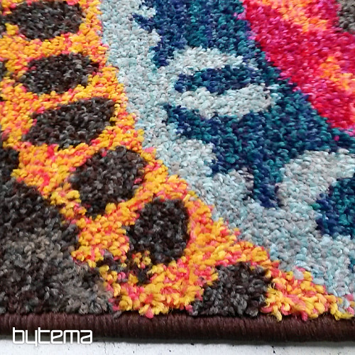 Tapis en pièces MANDALY gris-bleu