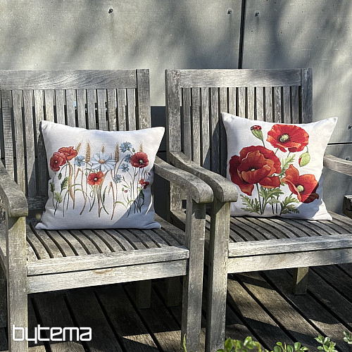 Housse de coussin tapisserie FLEURS DES CHAMPS