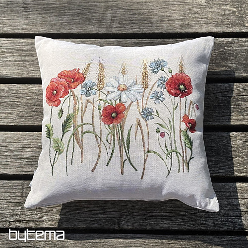 Housse de coussin tapisserie FLEURS DES CHAMPS