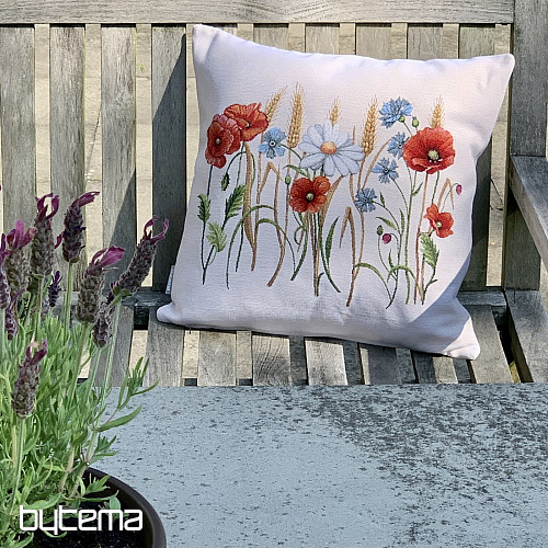 Housse de coussin tapisserie FLEURS DES CHAMPS