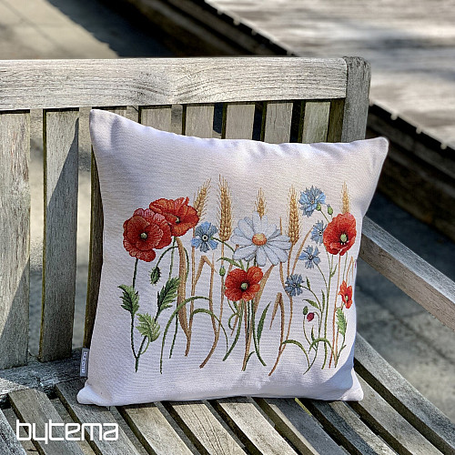 Housse de coussin tapisserie FLEURS DES CHAMPS
