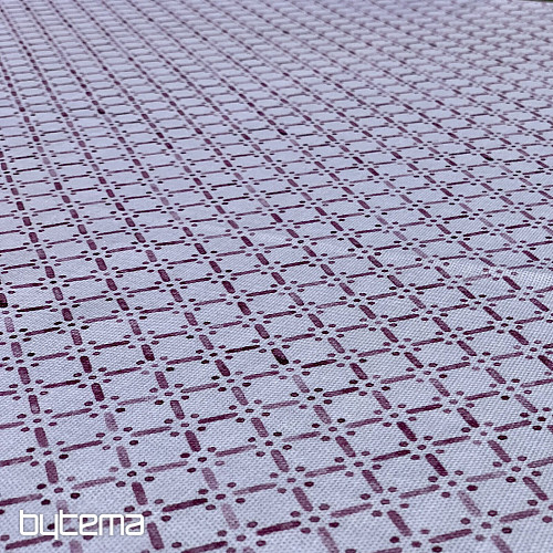Nappe et châle MONTANA VIEUX ROSE GRILLE