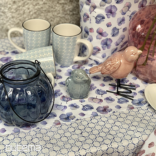 Nappe et écharpe MONTANA GRID BLEU